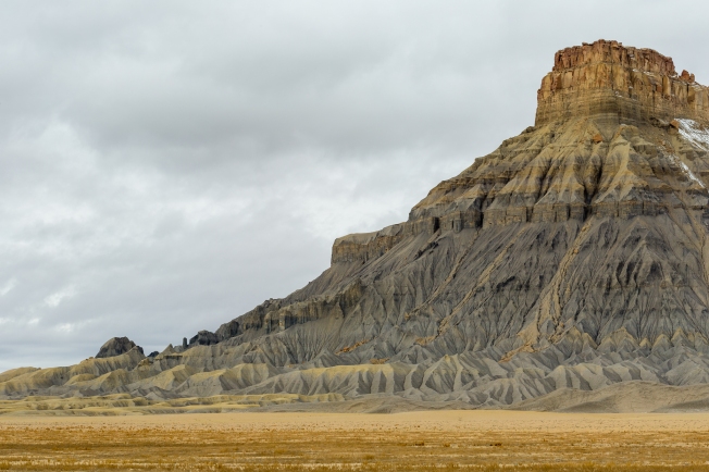 In Little Wild Horse Mesa, the badlands look like the work of an artist.